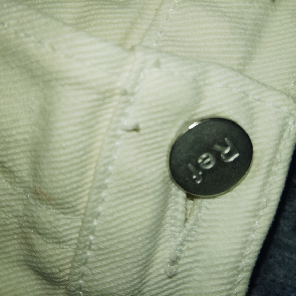 REFORMATION 90's Mid Rise Straight Jeans - White 28" - Picture 12 of 16